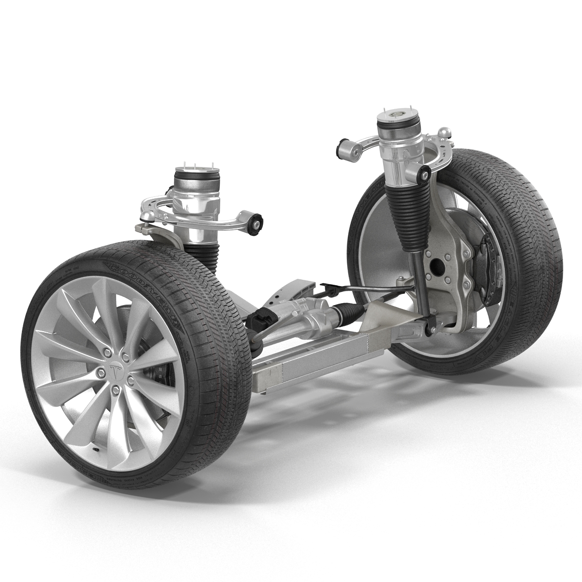 Tesla Model S Front Suspension 2 3D