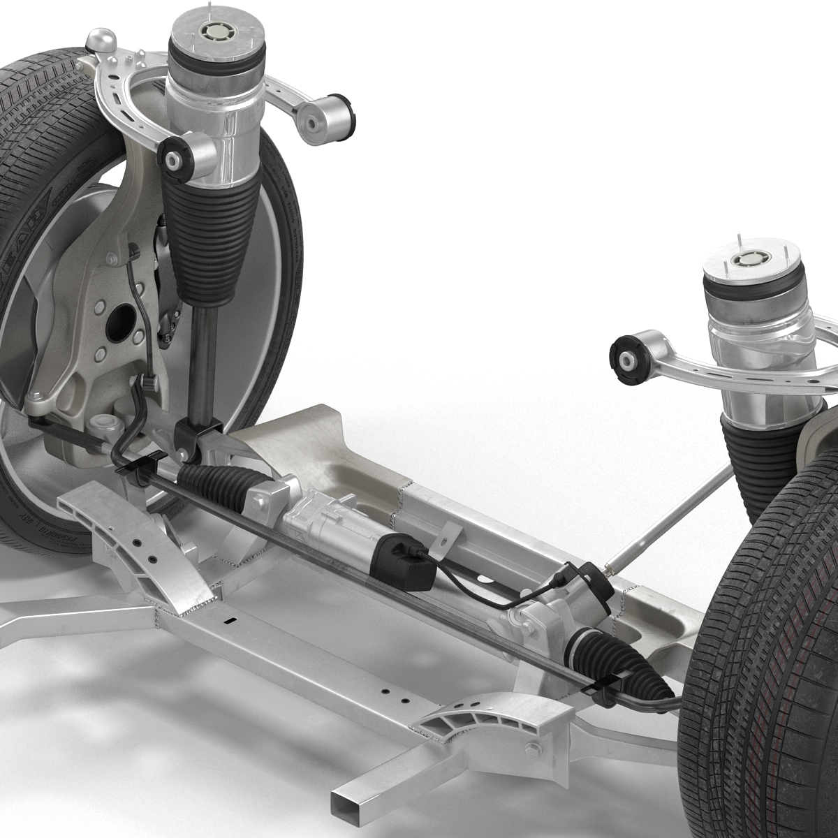 Tesla Model S Front Suspension 2 3D