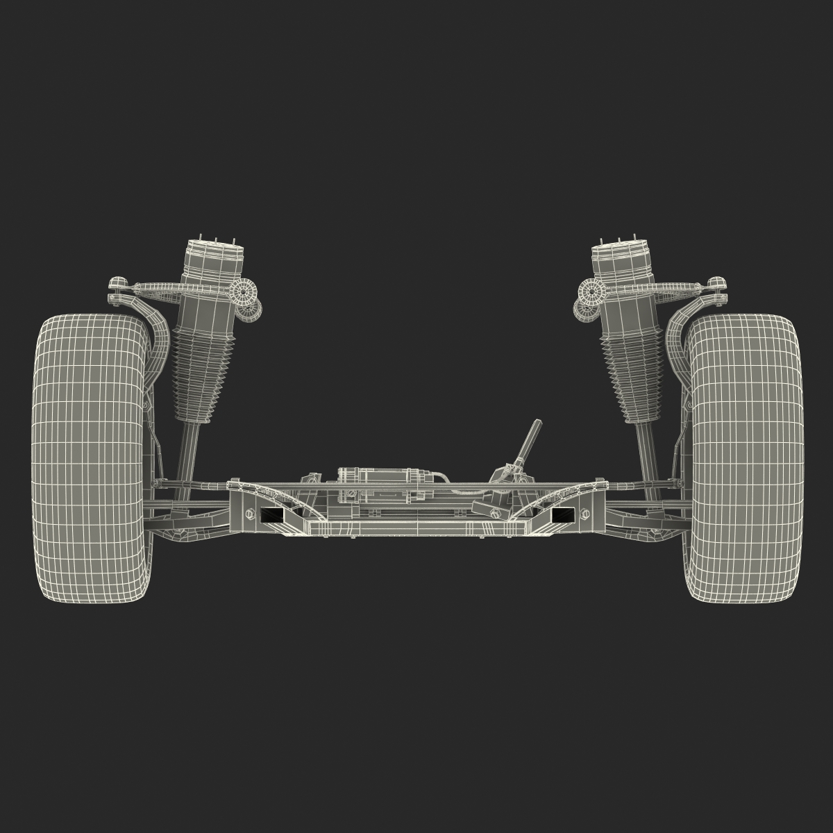 Tesla Model S Front Suspension 2 3D