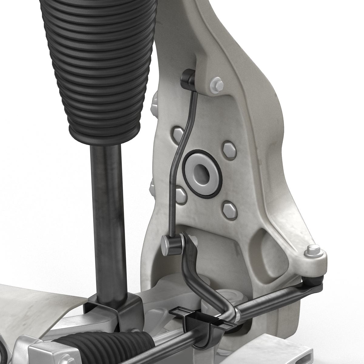 Tesla Model S Front Suspension 3 3D