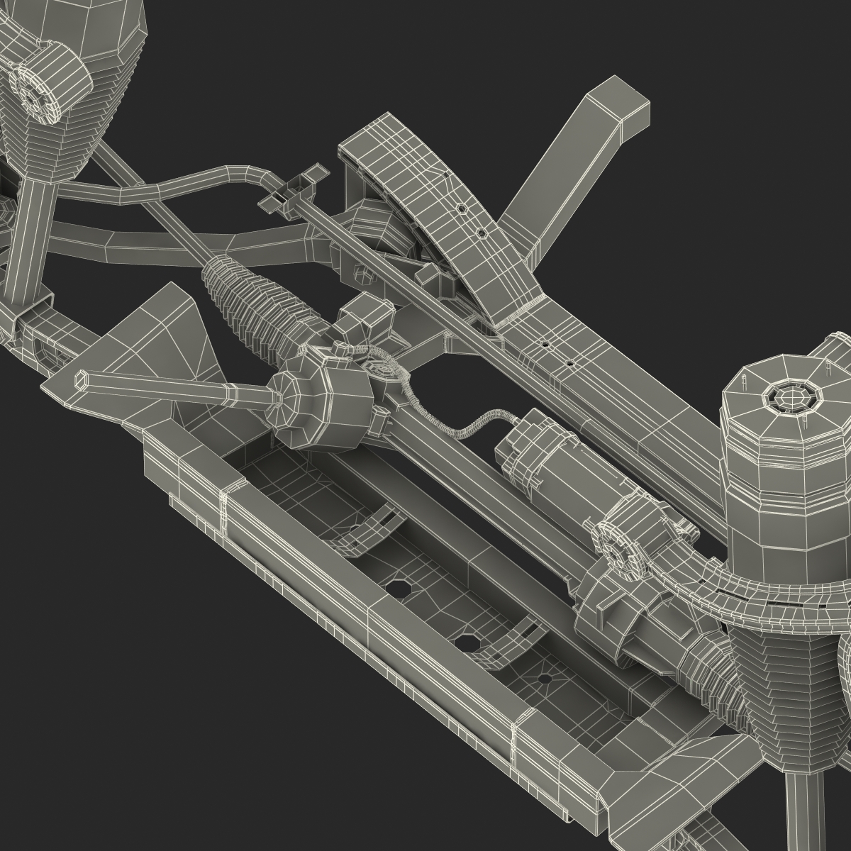 Tesla Model S Front Suspension 3 3D