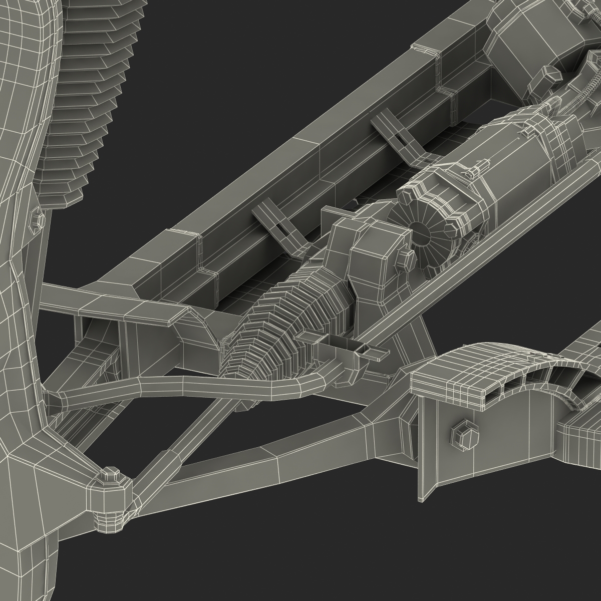 Tesla Model S Front Suspension 3 3D