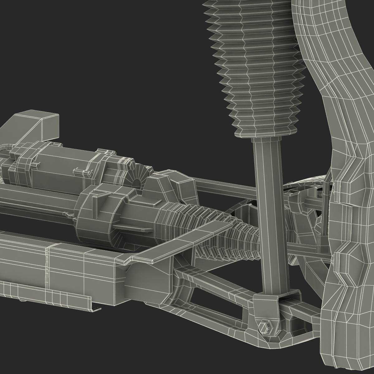 Tesla Model S Front Suspension 3 3D