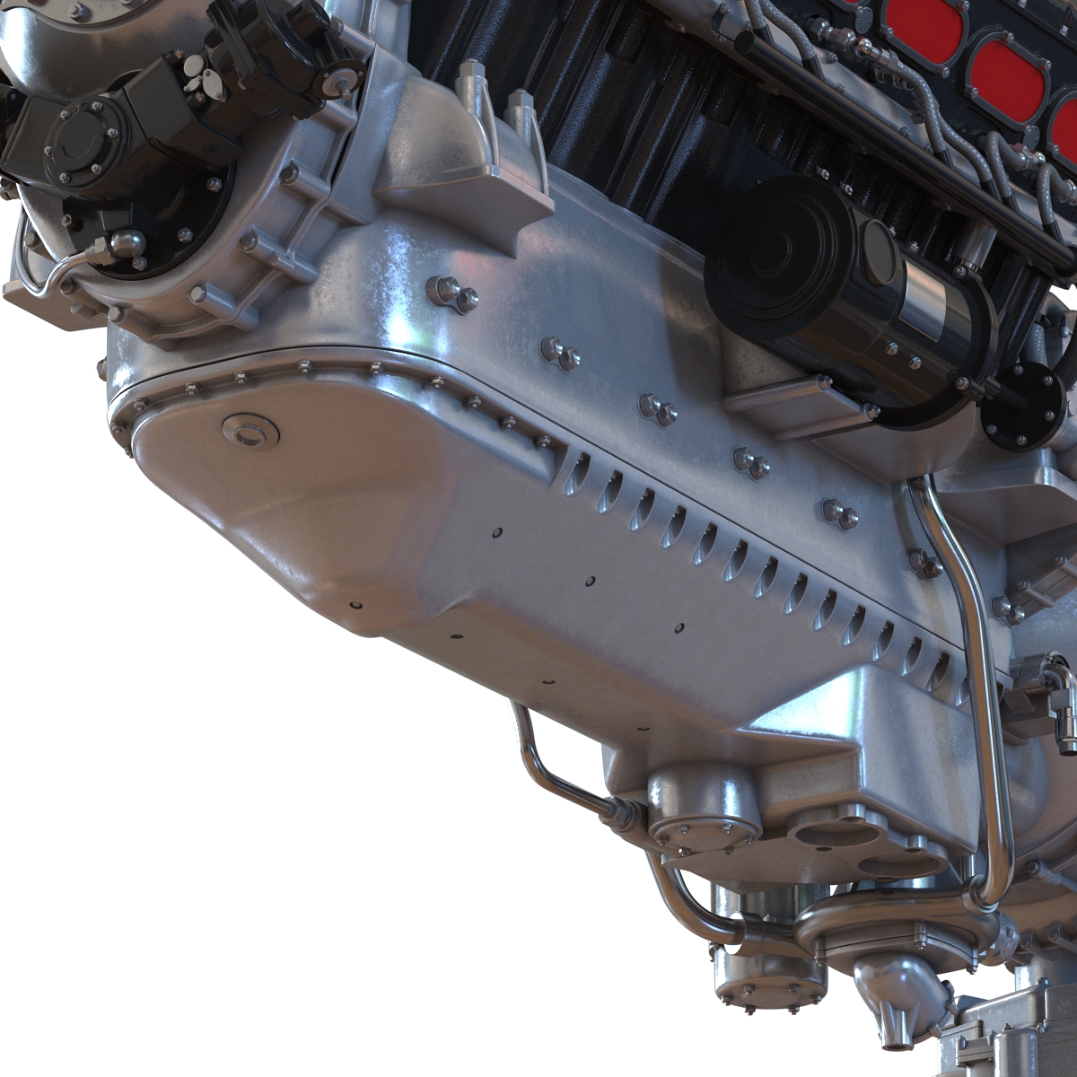 Piston Aero Engine Rolls Royce Merlin 3D