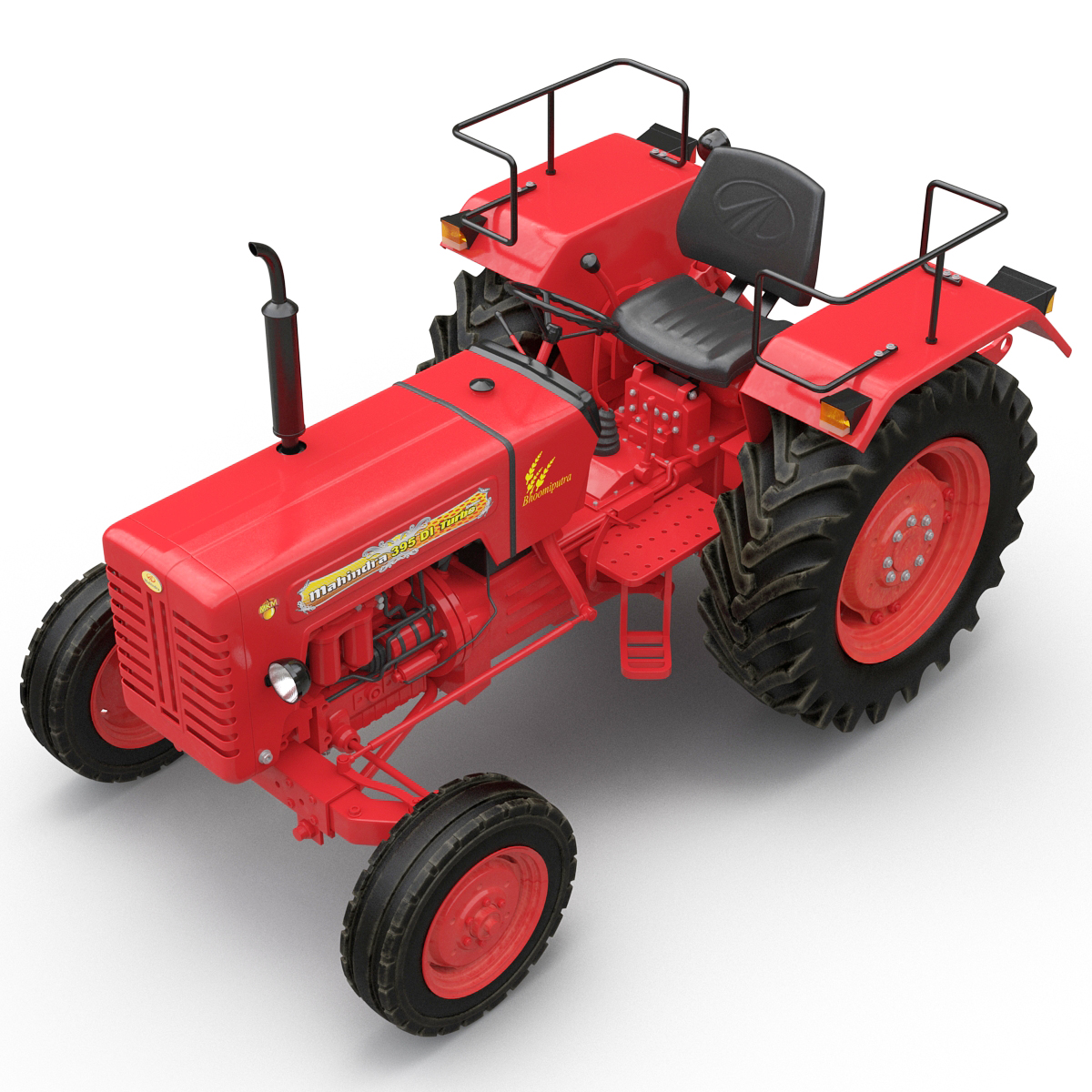 3D Tractor Mahindra 395 DI model