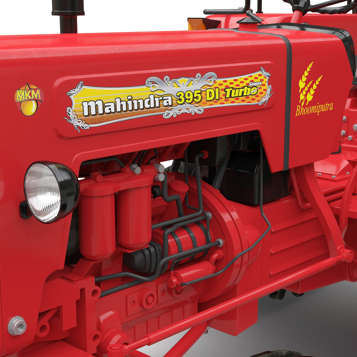 3D Tractor Mahindra 395 DI model