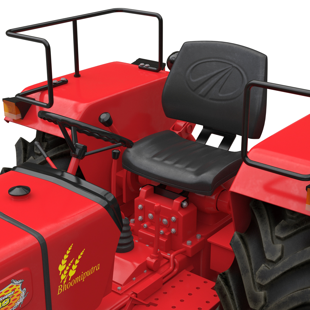 3D Tractor Mahindra 395 DI model