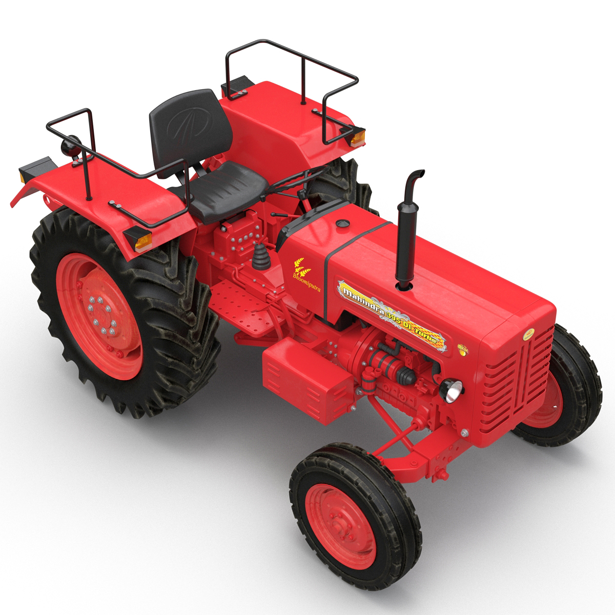 3D model Tractor Mahindra 395 DI Rigged