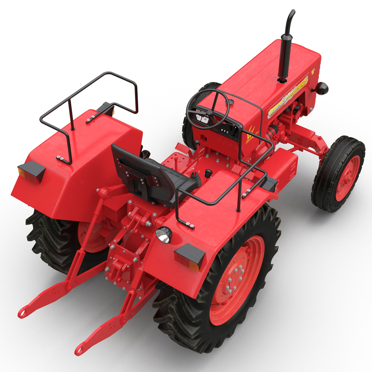 3D model Tractor Mahindra 395 DI Rigged