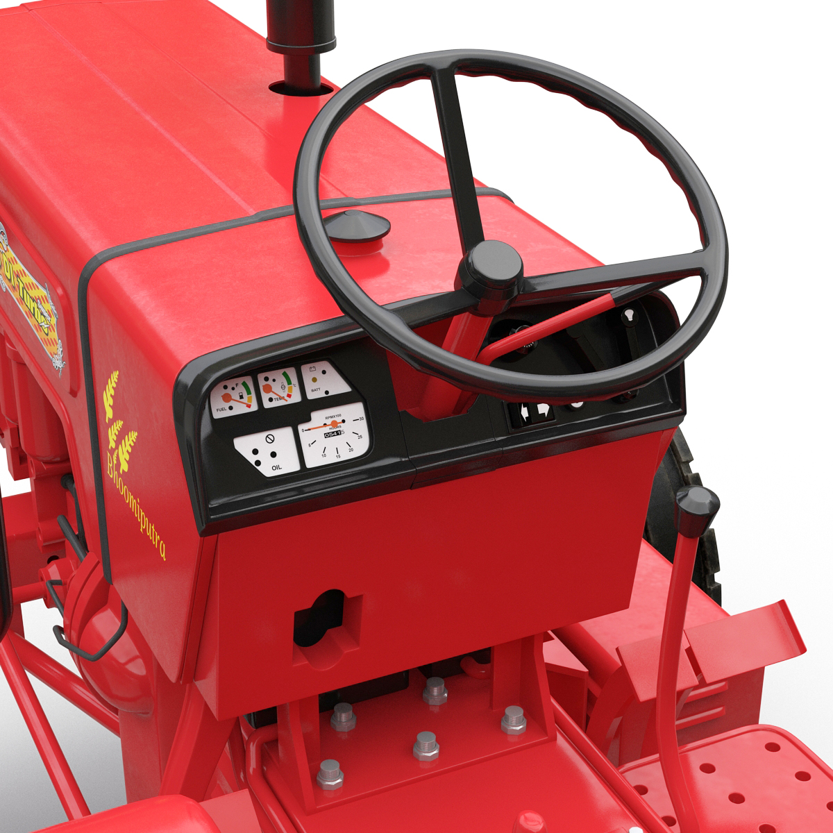 3D model Tractor Mahindra 395 DI Rigged