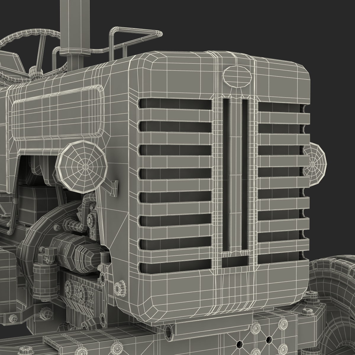 3D model Tractor Mahindra 395 DI Rigged