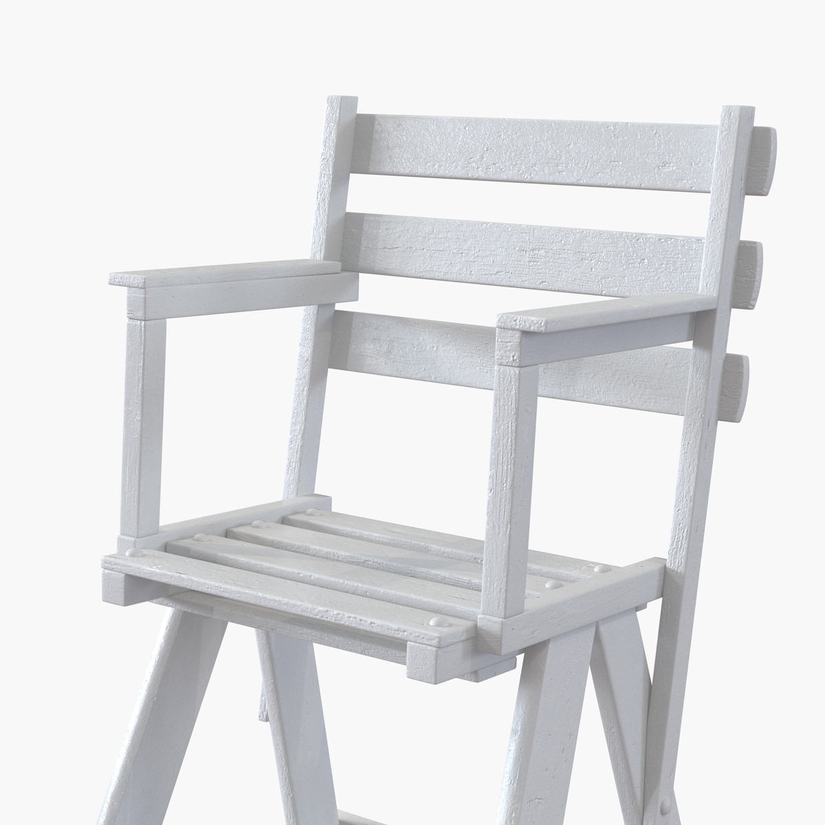 3D Classic Umpire Chair White