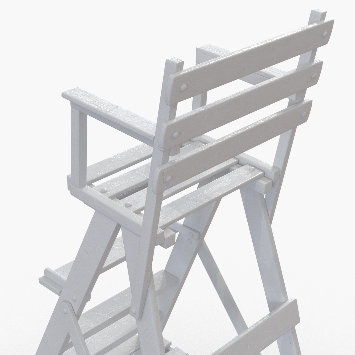 3D Classic Umpire Chair White