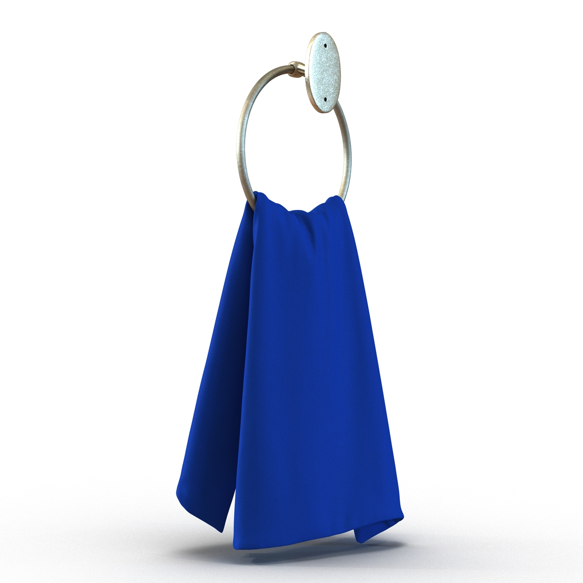 Hanging Bathroom Towel 2 Blue 3D model