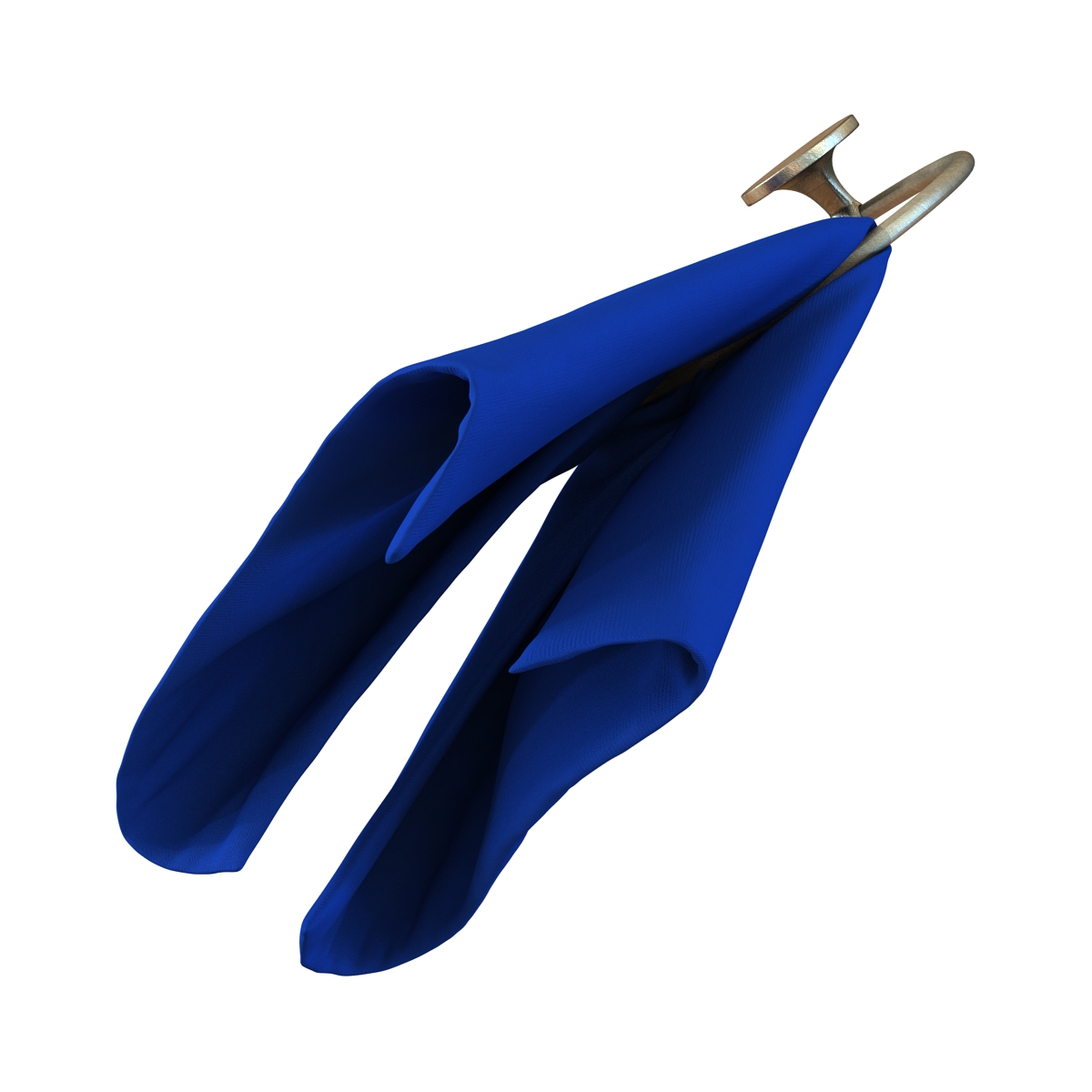 Hanging Bathroom Towel 2 Blue 3D model