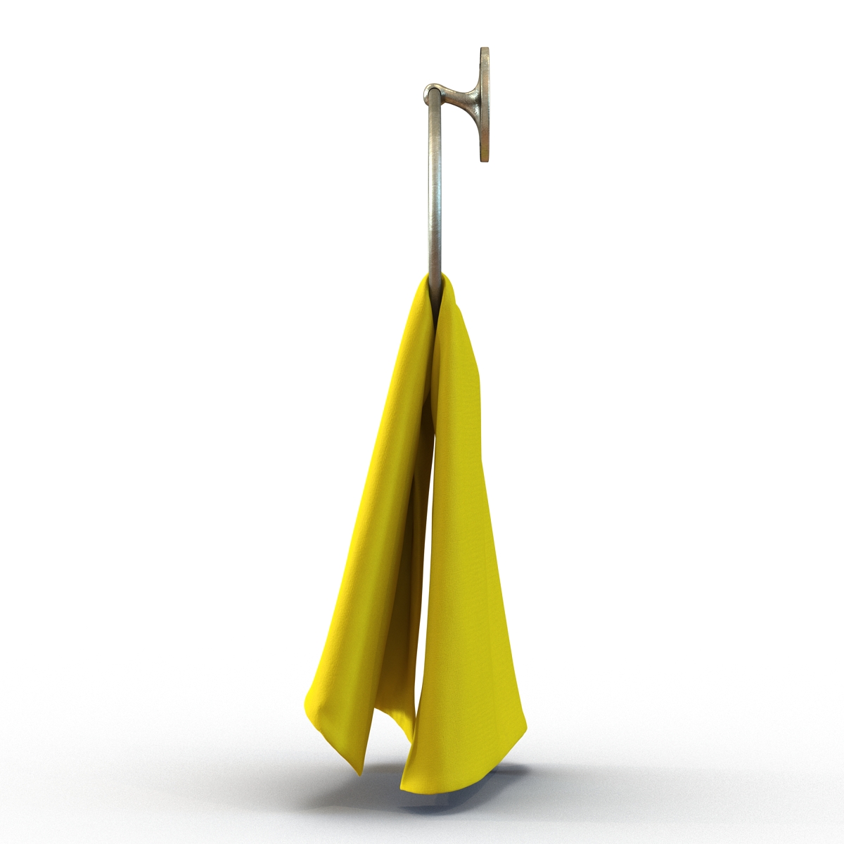 3D Hanging Bathroom Towel 2 Yellow