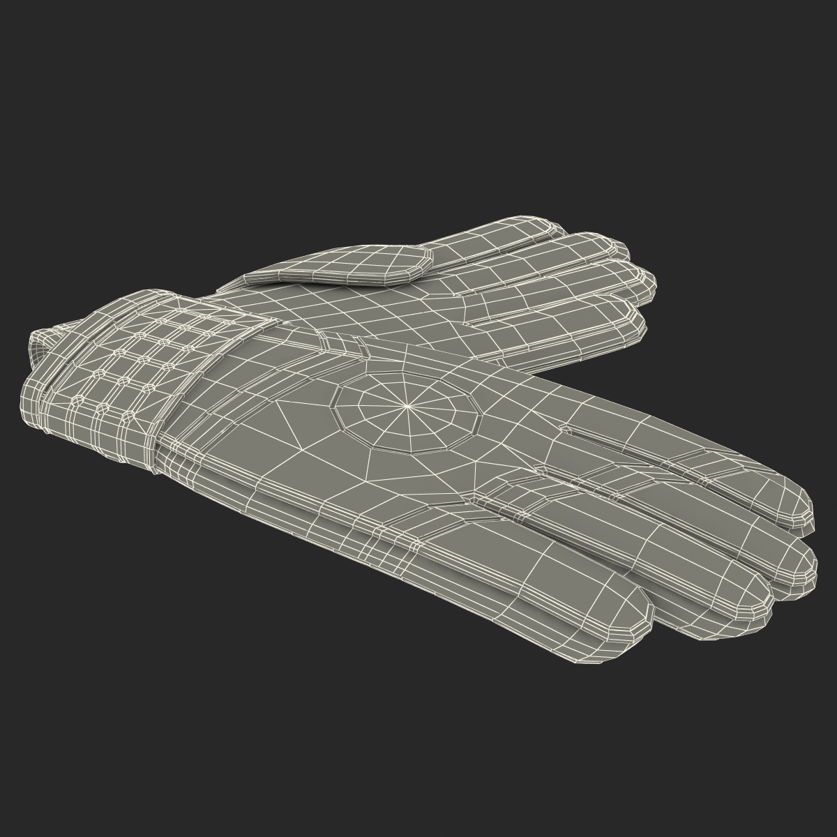 3D Goalie Gloves model