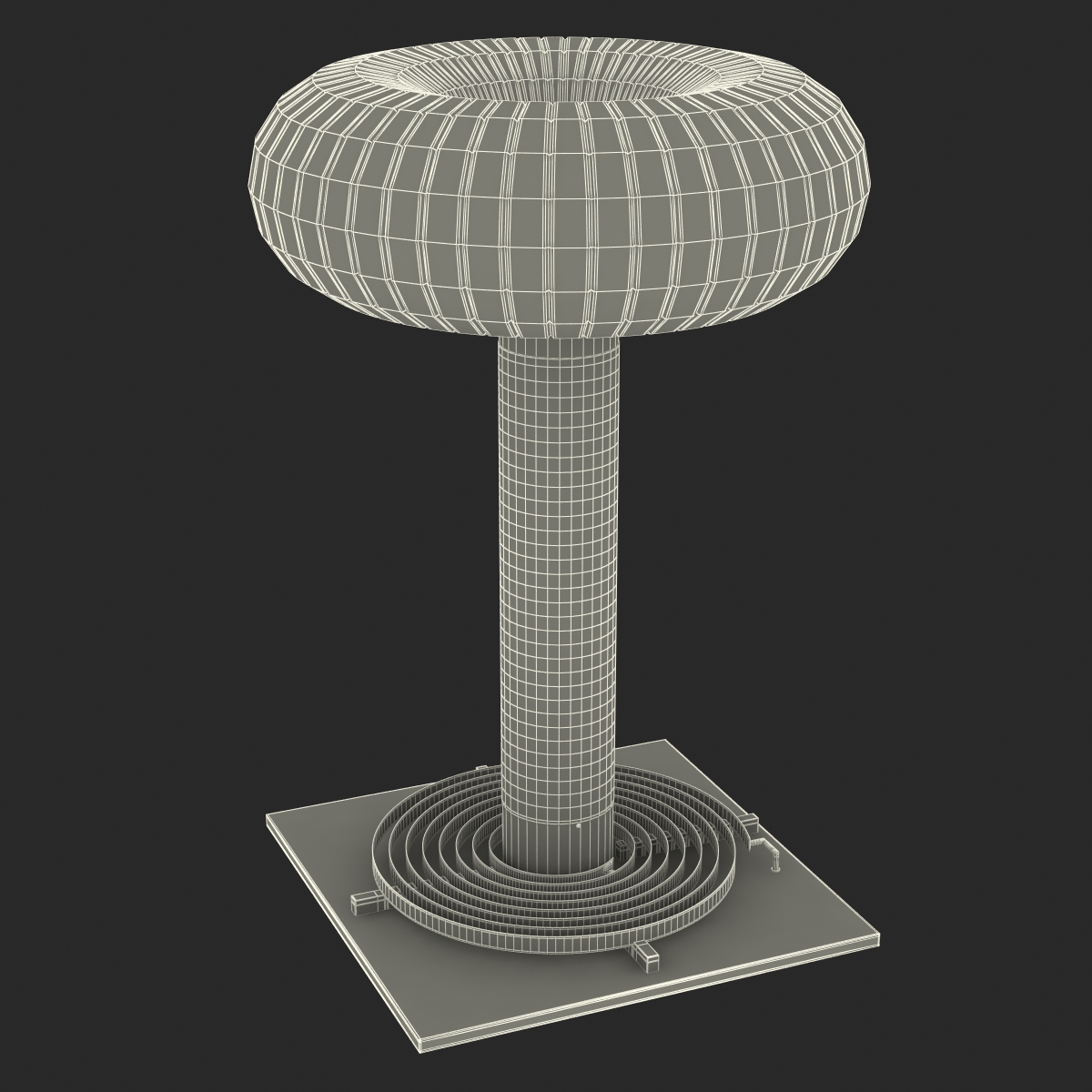 3D model Tesla Coil