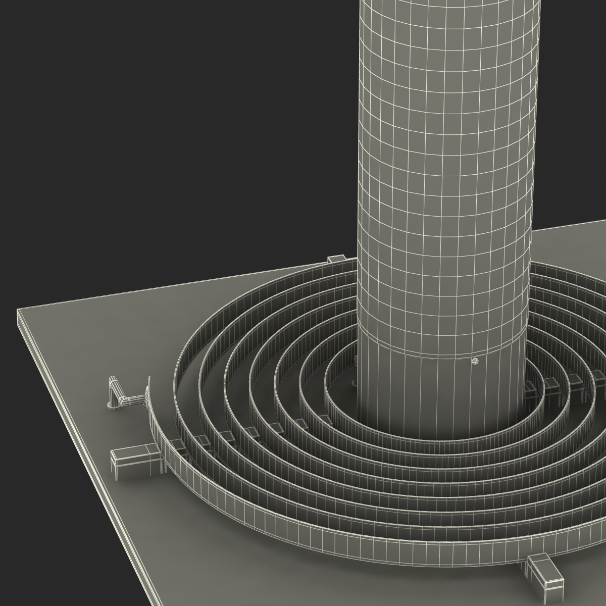 3D model Tesla Coil