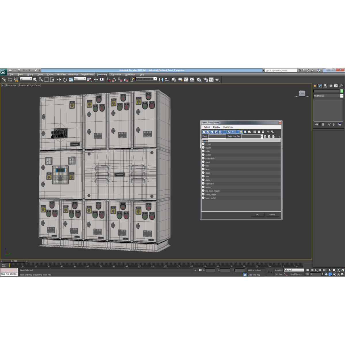 Industrial Electrical Panel 2 3D model