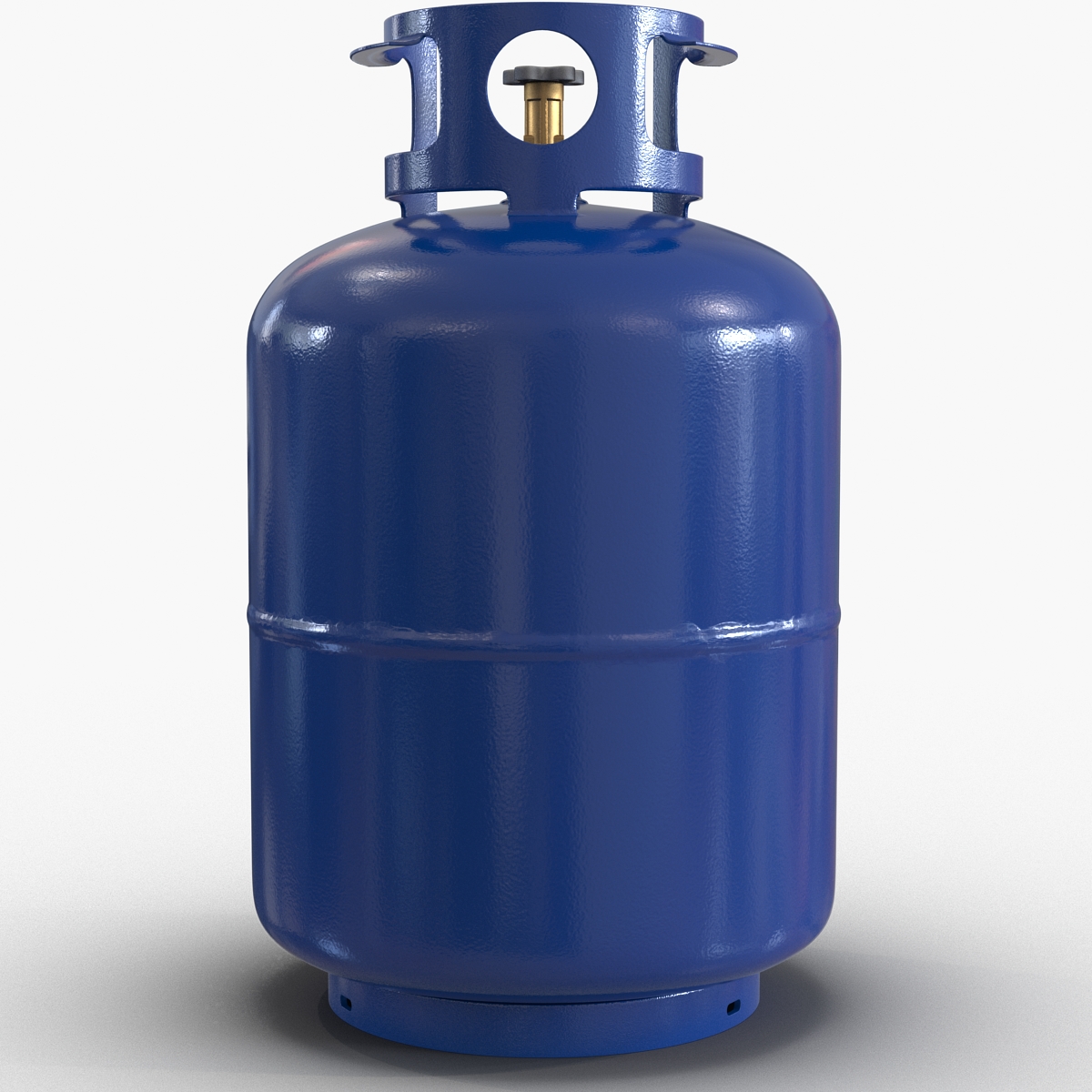 Gas Cylinder Blue 3D