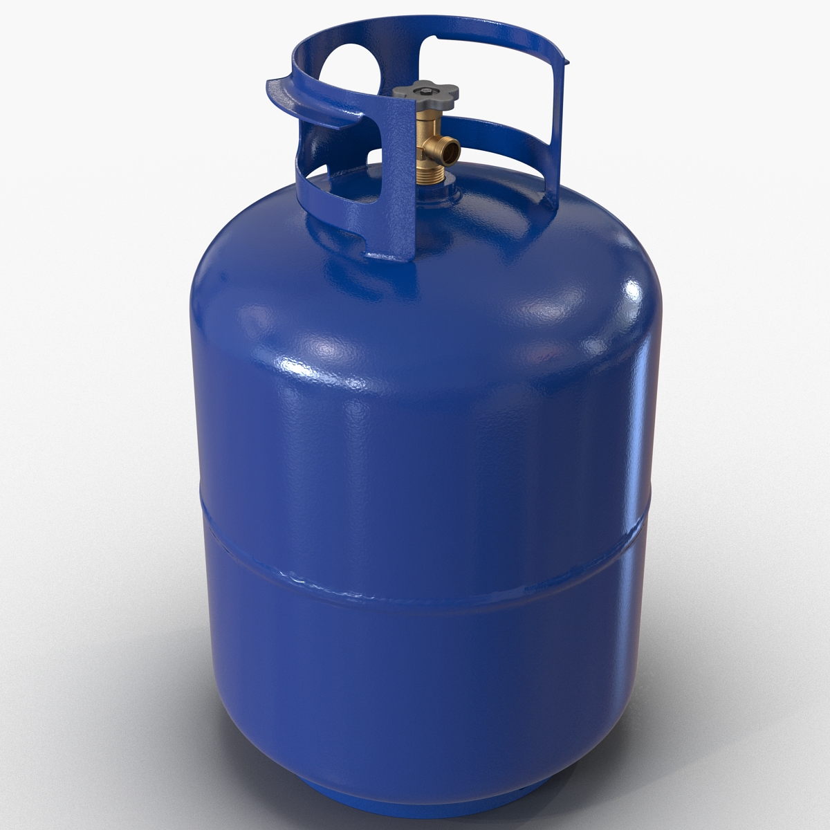 Gas Cylinder Blue 3D