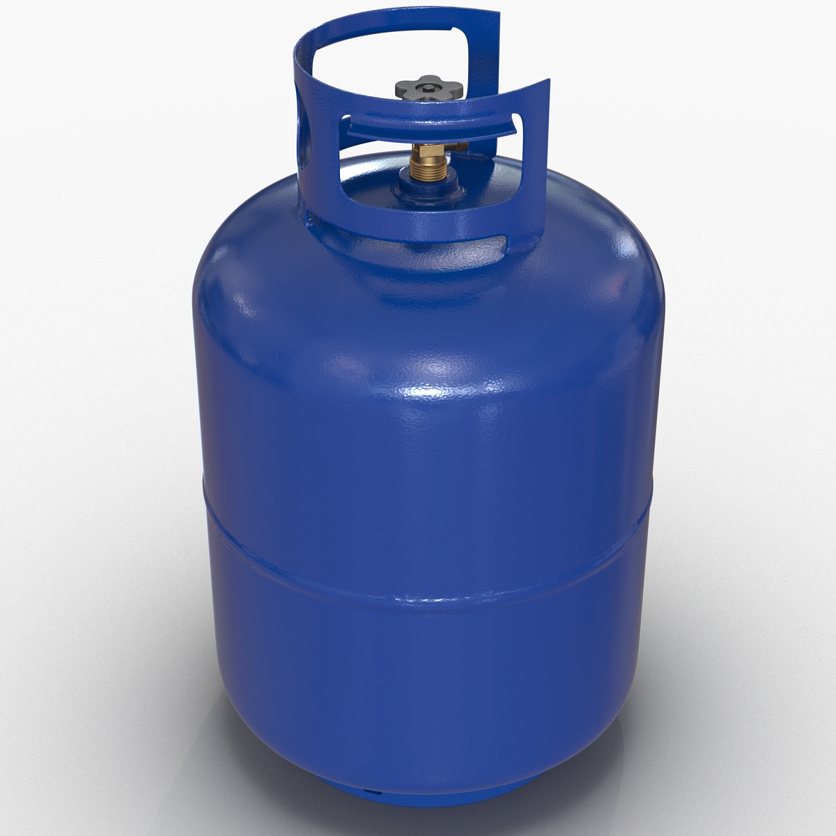 Gas Cylinder Blue 3D