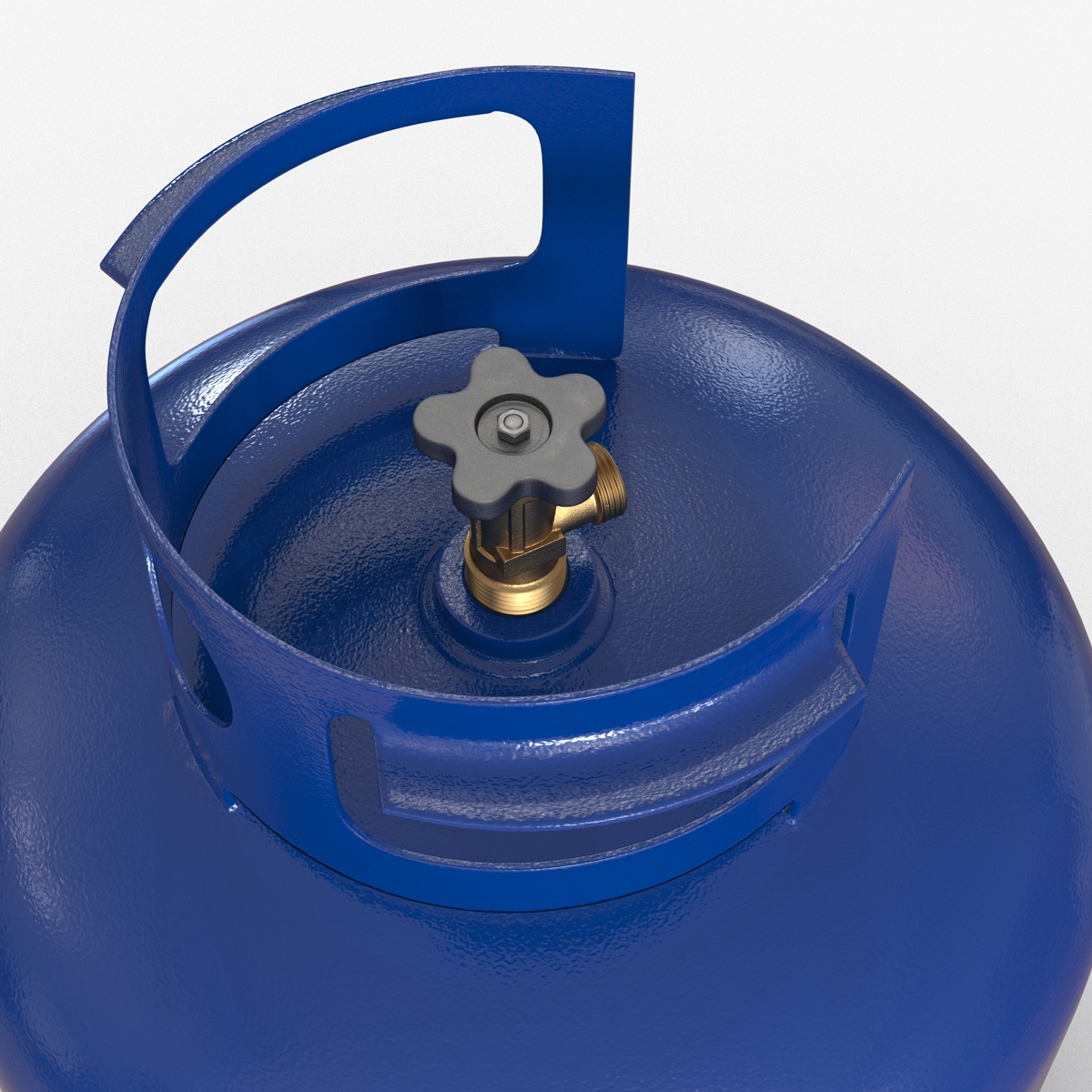 Gas Cylinder Blue 3D