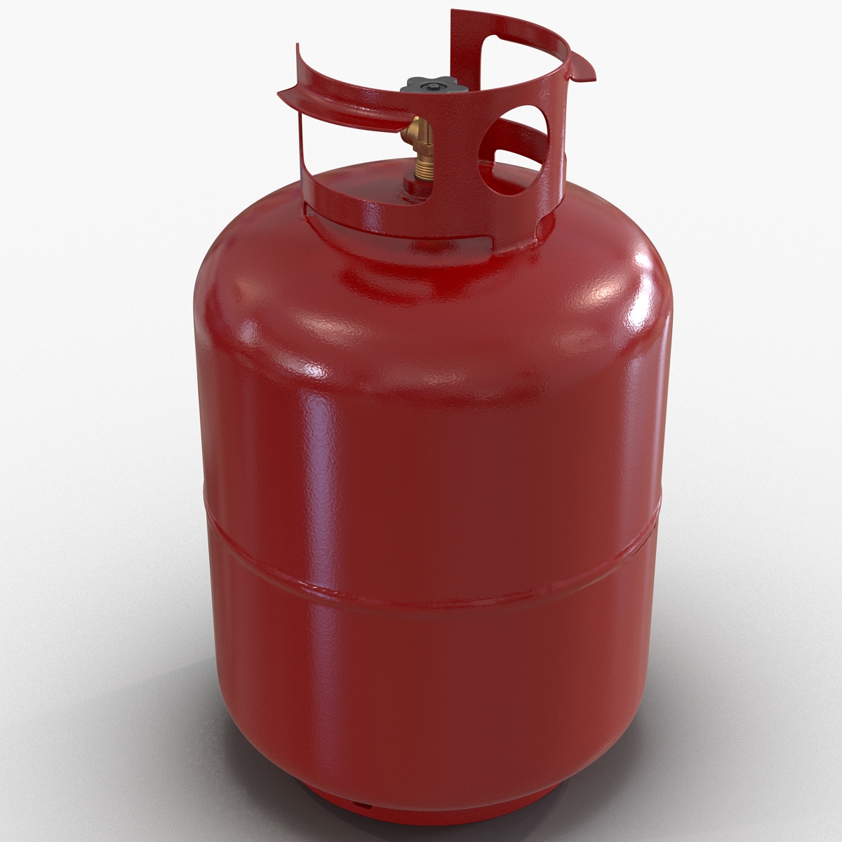 3D Gas Cylinder Red