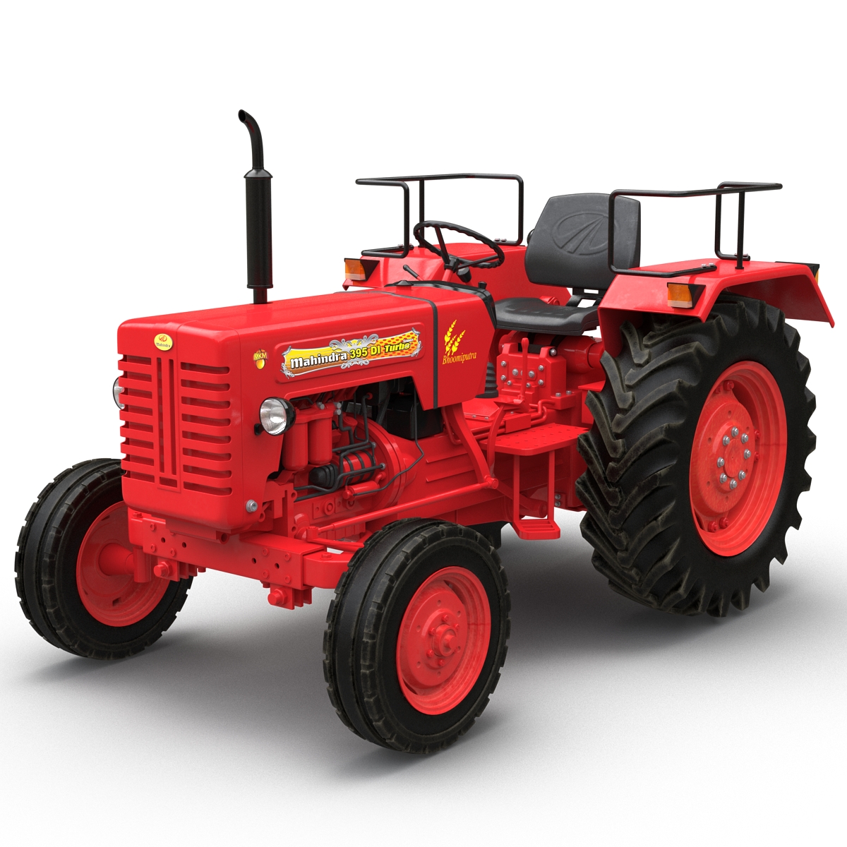 3D model Tractor Mahindra 395 DI Rigged