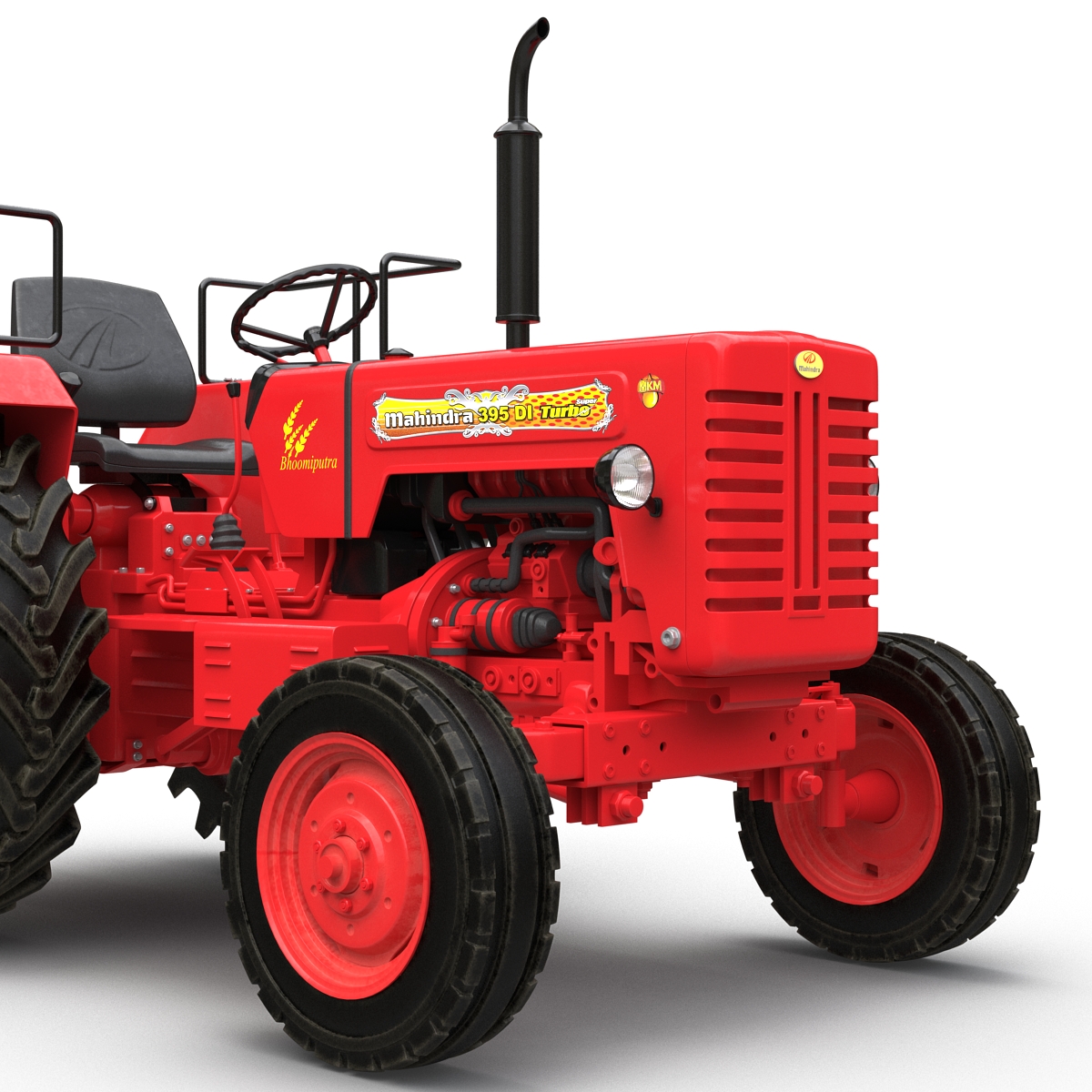 3D model Tractor Mahindra 395 DI Rigged