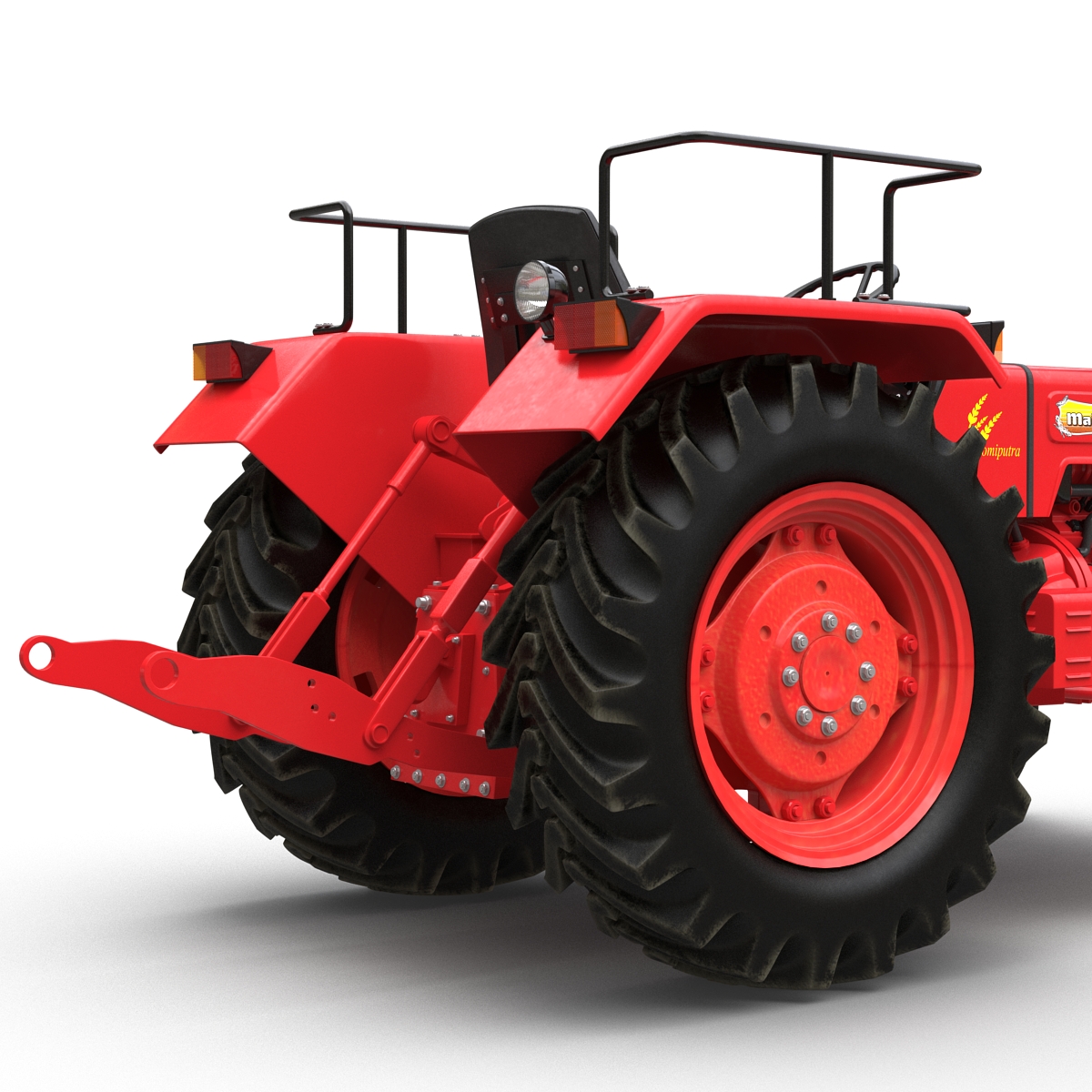 3D model Tractor Mahindra 395 DI Rigged