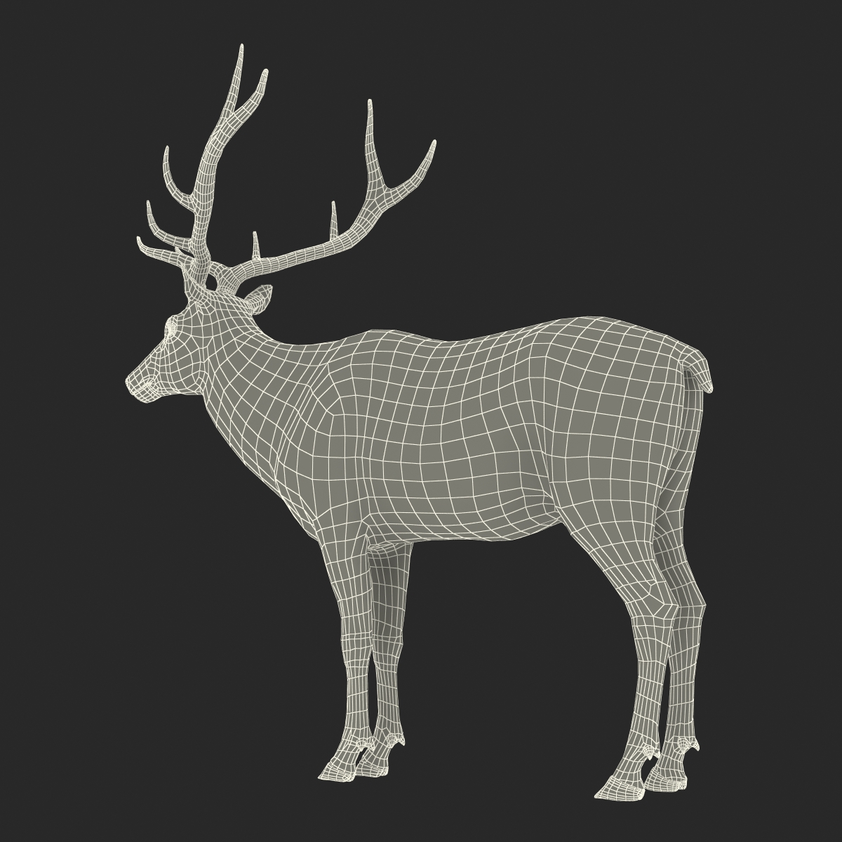 3D model Elk Rigged