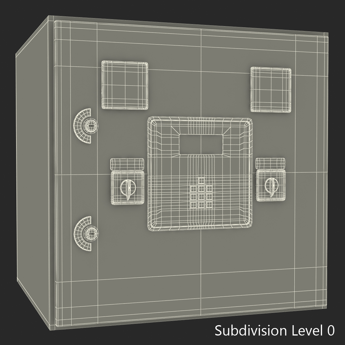 Industrial Electrical Panel 5 3D model