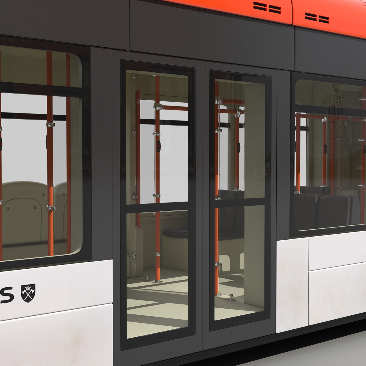 Light Rail Train Bybanen 3D model