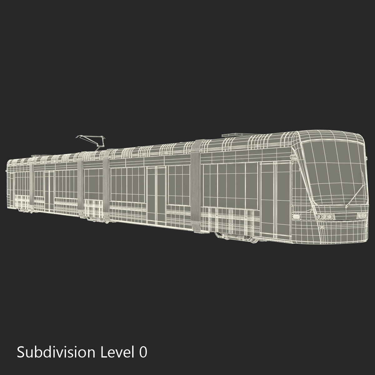 Light Rail Train Bybanen 3D model