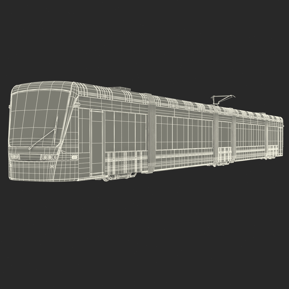 Light Rail Train Bybanen 3D model