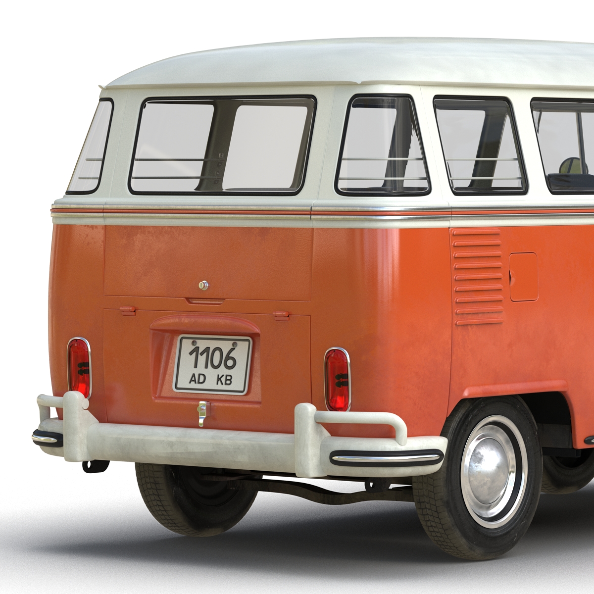 3D Volkswagen Type 2 Brown model