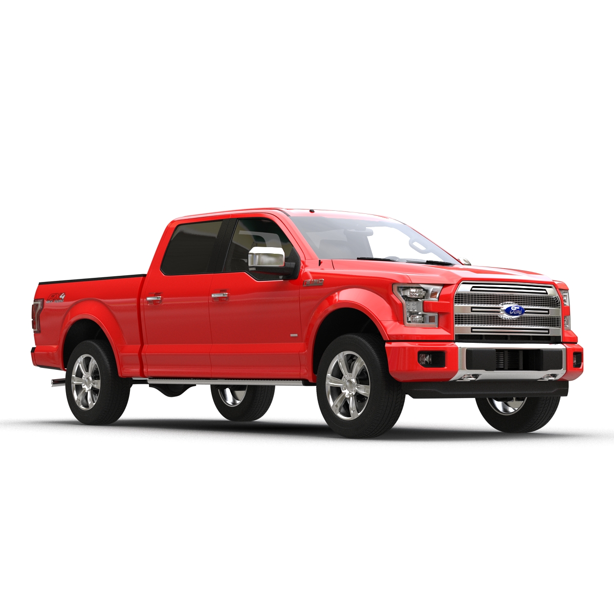 3D model Ford F 150 SuperCrew 2015