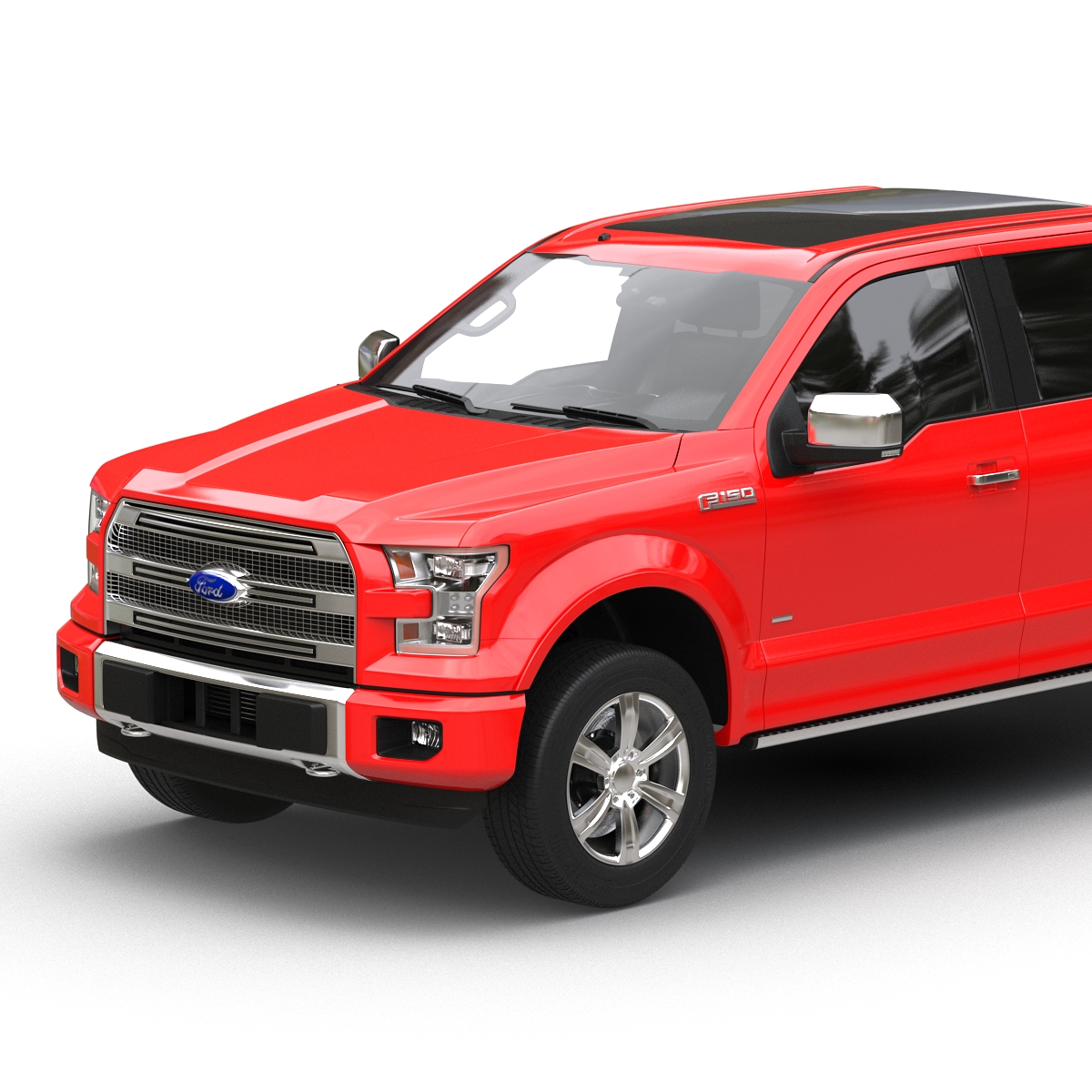 3D model Ford F 150 SuperCrew 2015