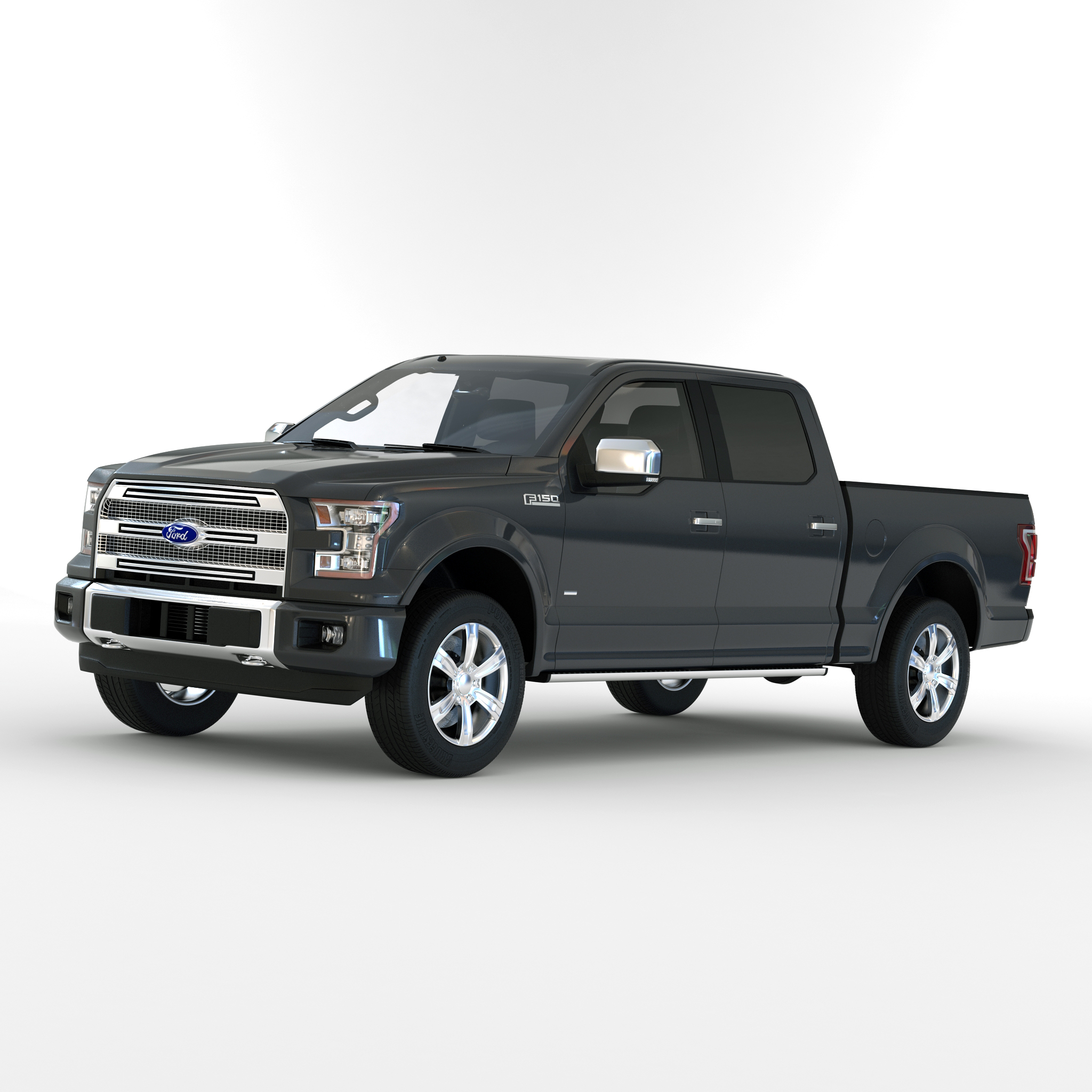 3D Ford F 150 SuperCrew 2015 Simple Interior