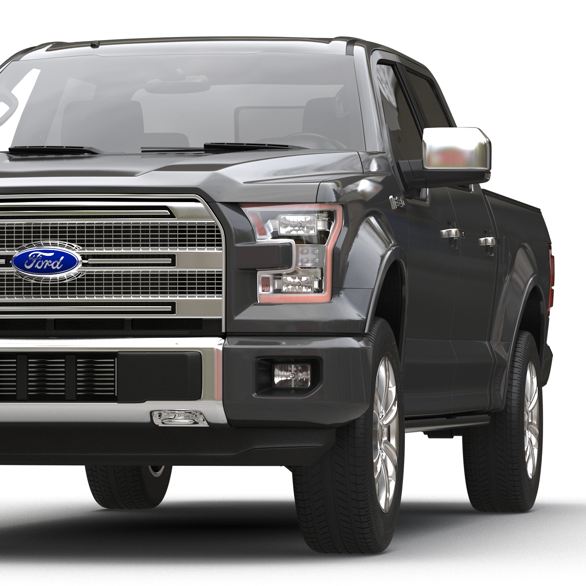 3D Ford F 150 SuperCrew 2015 Simple Interior