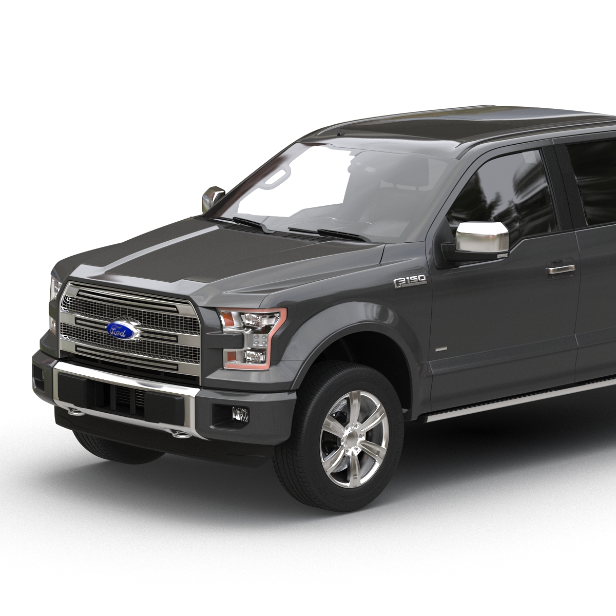 3D Ford F 150 SuperCrew 2015 Simple Interior