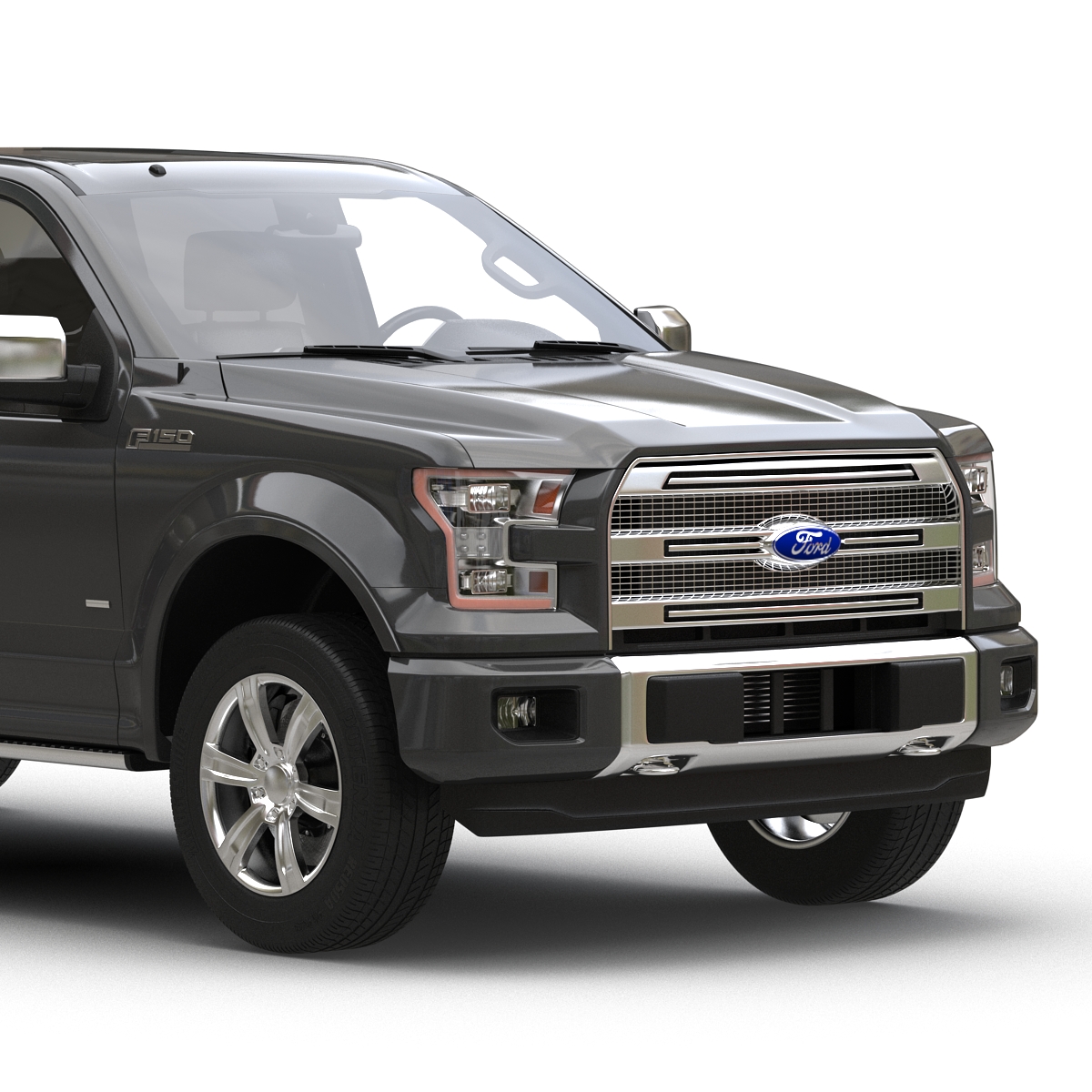 3D Ford F 150 SuperCrew 2015 Simple Interior