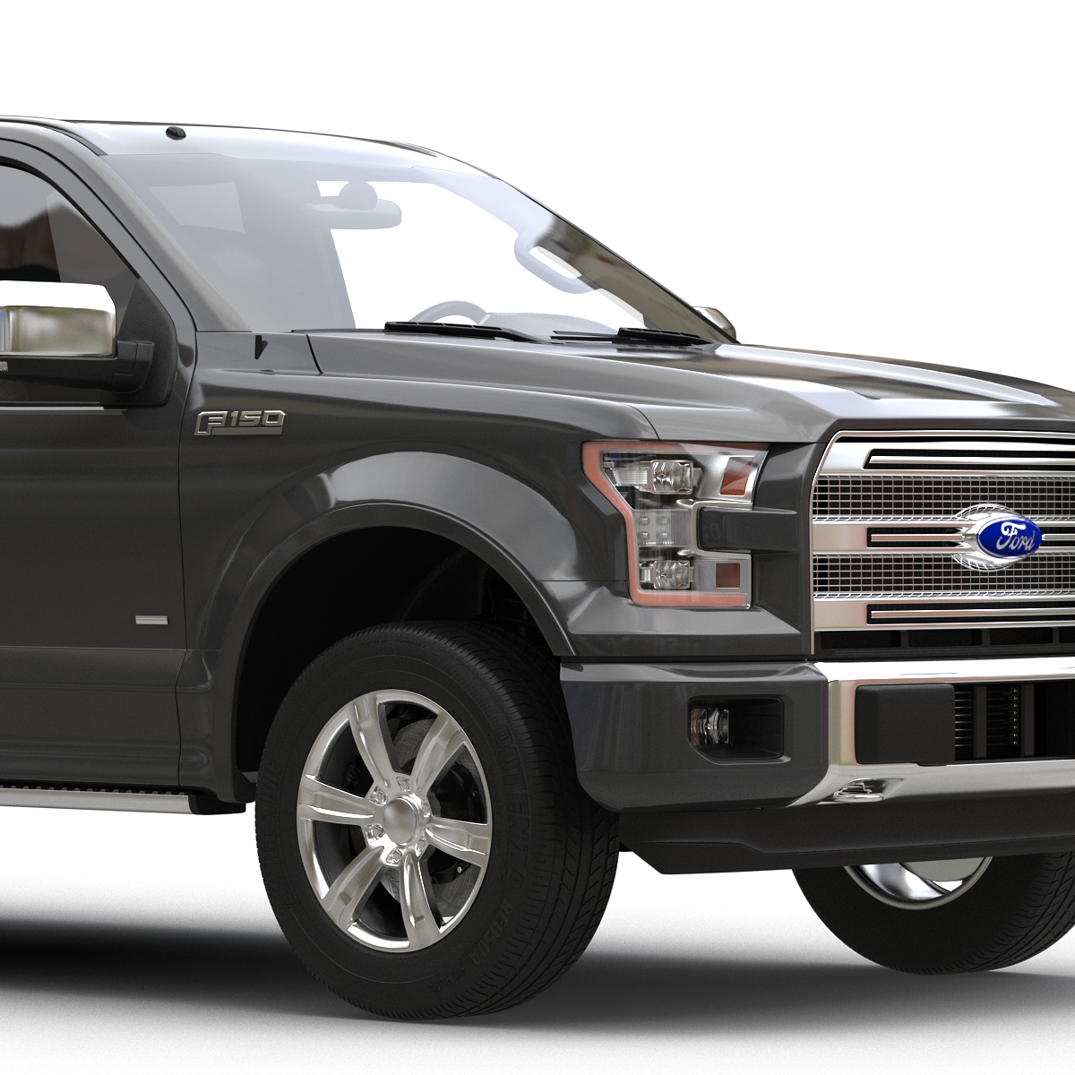 3D Ford F 150 SuperCrew 2015 Simple Interior