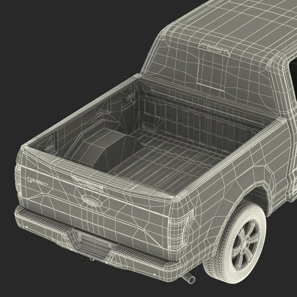 3D model Ford F 150 SuperCrew 2015