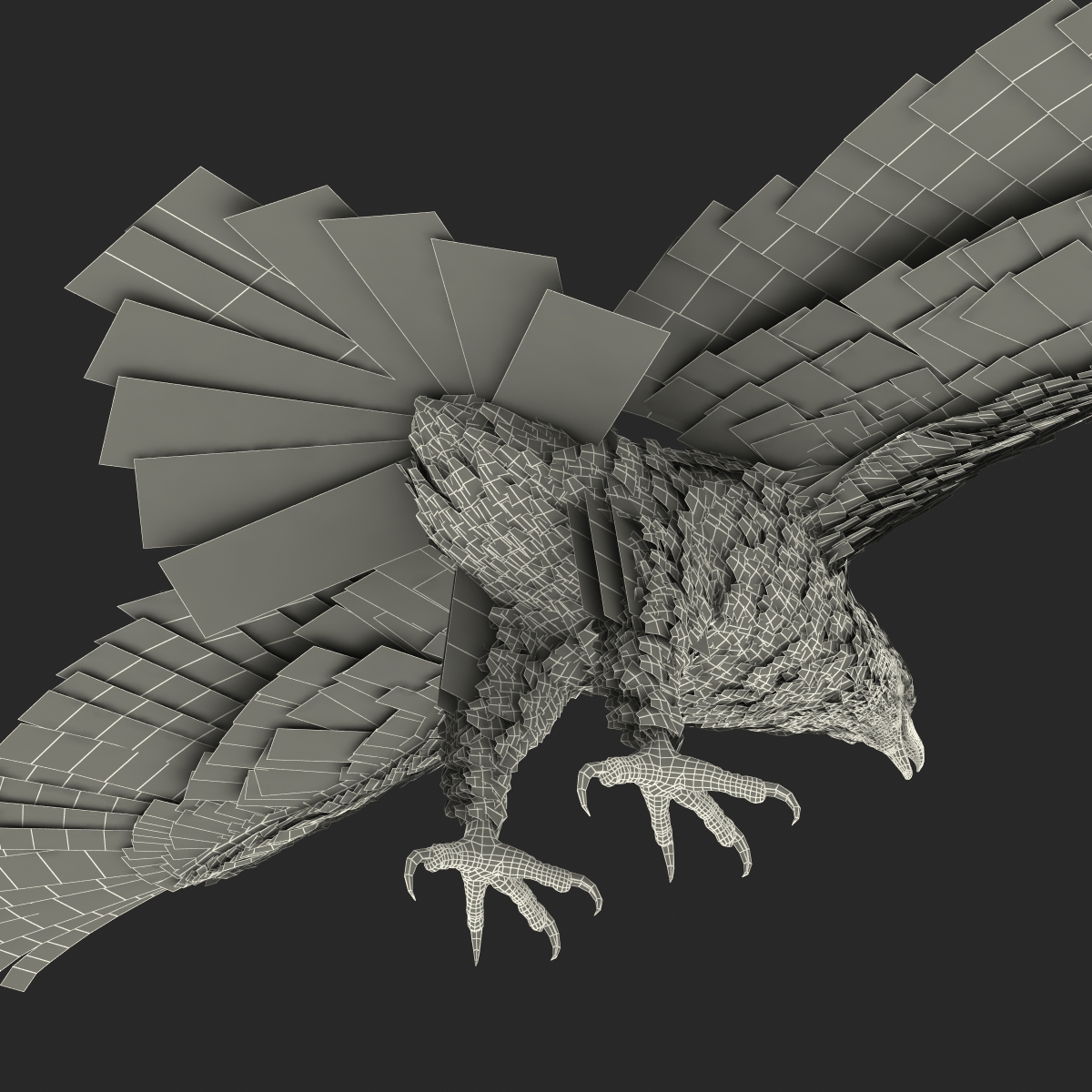 Golden Eagle Rigged 3D model