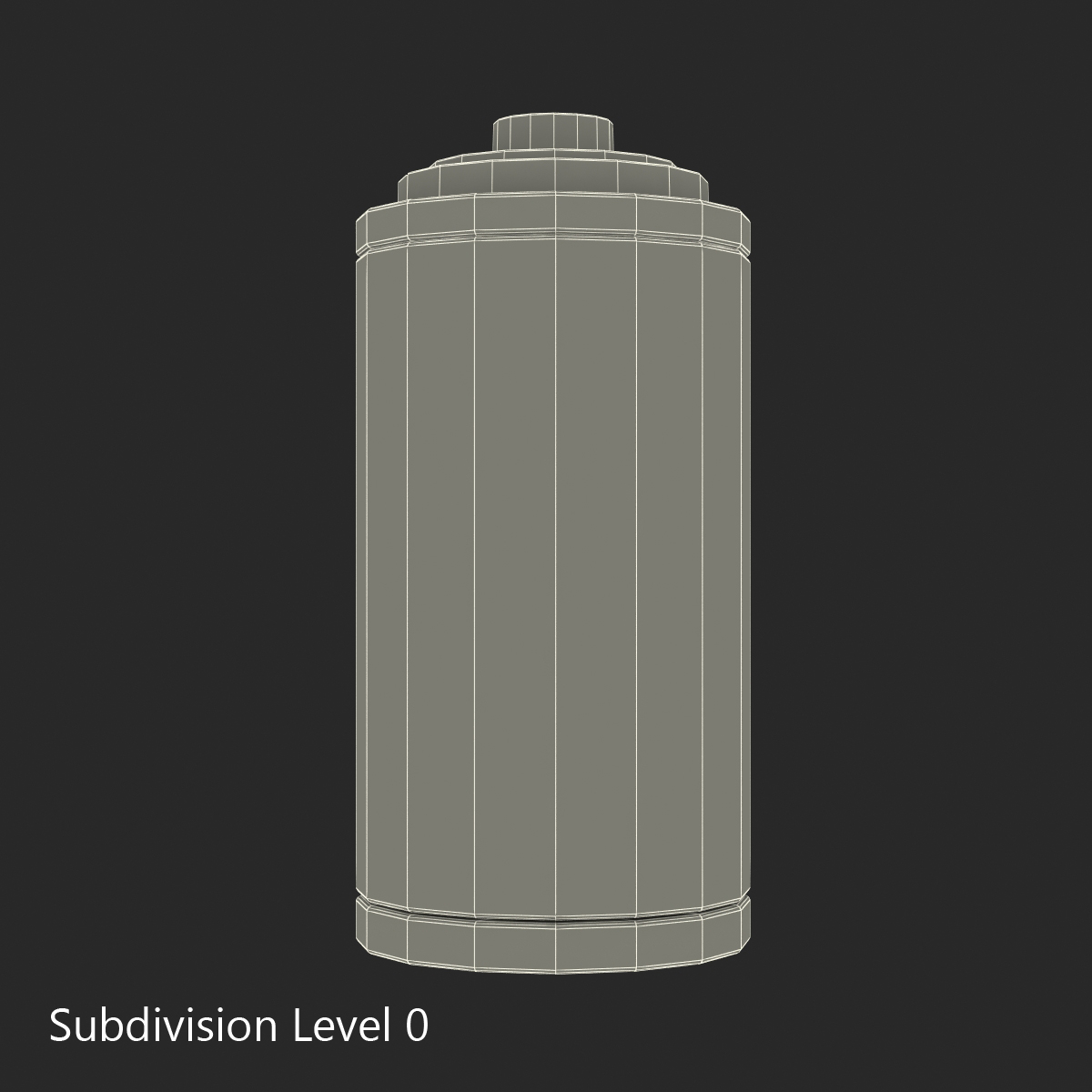 3D Cell Phone Battery Icon model