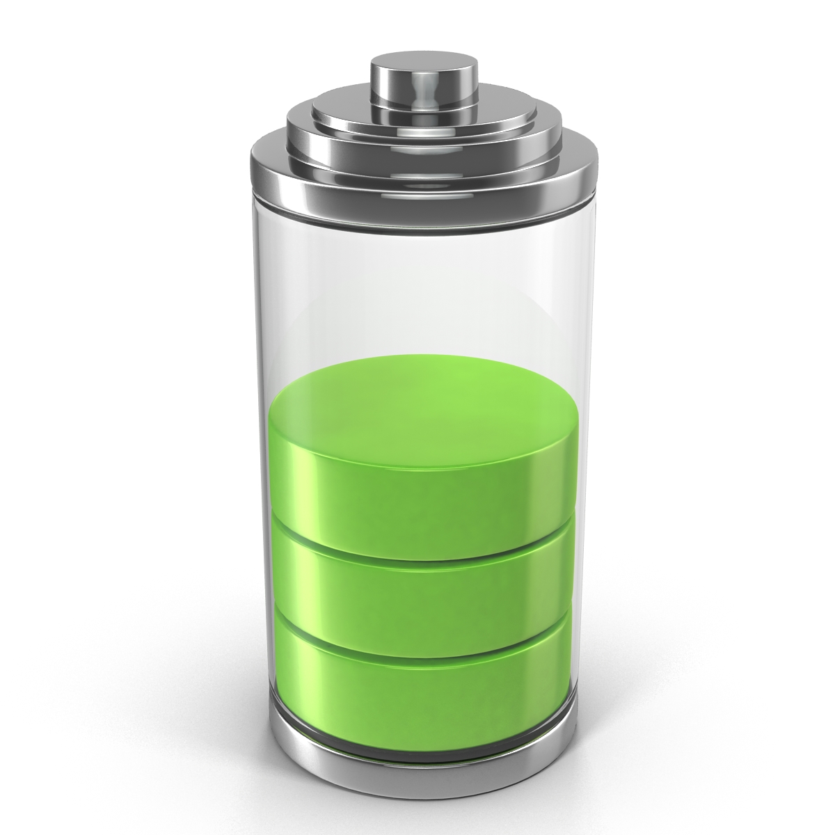 3D model Cell Phone Battery Icon 3