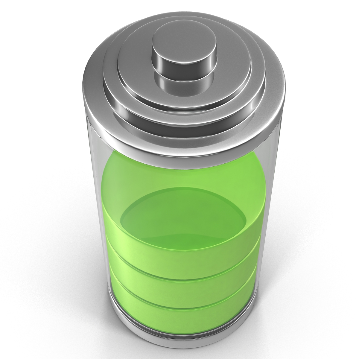 3D model Cell Phone Battery Icon 3